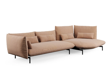 ICE BREAKER - Sectional fabric sofa with chaise longue by Liu Jo Living Collection - view 2